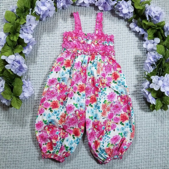 Bonnie Jean Other - 2/$20 Bonnie Jean pink ruffle Summer romper